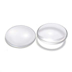 Craftdady 50Pcs Transparent Clear Glass Cabochons 34.5-35mm Flat Back Half Round Dome Tiles for Photo Pendant Jewelry Craft Making - color: Transparent Clear, size: 35mm Round