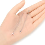 1pc Adabele 925 Sterling Silver 4 inch Cable Chain Extender Removable Adjustable Extension Tarnish Resistant White Gold for Necklace Anklet Bracelet Jewelry Making SS311-4 - color: White gold/Rhodium plated silver, size: 4 inch - 1pc