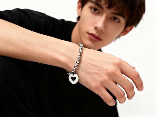 Handmade 8mm Beaded Bracelets For Men Protection Bracelet For Women Chakra Feng Shui Stretchy Handmade Lucky Money Stretchy Crystal Bracelets Best Gifts - color: Morse Code