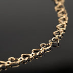 YOUBEIYEE 16.4 Feet Gold Plated Heart Chain Brass Handmade Embossed Link Chains Bulk on Spool with Open Jump Rings Lobster Clasps for Bracelet Necklace Jewelry Making - color: Gold Hollow Heart