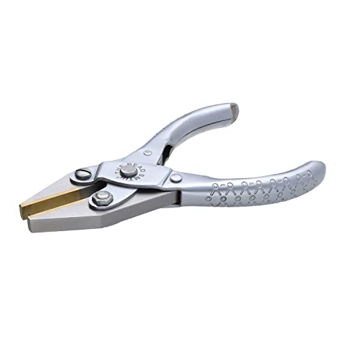 The Beadsmith Flat Nose Parallel Pliers - 5 inches (127mm), Steel Tool for Jewelry Making, No Spring - style: Flat Nose - 127mm