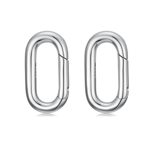 925 Sterling Silver Double Opening Lobster Clasp, Necklace Bracelet Anklet Jewelry Extender Clasp for DIY Jewelry Making (Style 5-2pcs) - style: style 5-2pcs