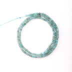 Faceted Natural Blue Crystal 2-3mm Cube Square Loose Beads Gemstone Small Loose Beads Healing Crystal Energy Stone for DIY Jewelry Making 15" - color: Blue Crystal