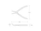 TEKTON Mini 45-Degree Long Nose Pliers | PMN11301 - style: Bent Long Nose