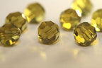 100pcs Adabele Austrian 4mm (0.16 Inch) Small Faceted Loose Round Crystal Beads Khaki Green Compatible with 5000 Swarovski Crystals Preciosa SS2R-419 - color: Khaki Green, size: 4mm Small (100pcs)