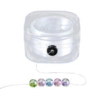 1 Roll 0.3MM 100M Crystal Elastic String Thread Cords Clear Sturdy Stretch White Thin TPU Transparent String Rope Sewing Accessories Bulk for Bracelets Jewelry Making Beading DIY Crafts - size: 0.3mm 109.36 Yards
