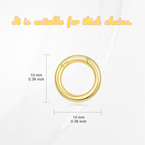 10K Gold Jewelry Clasp Necklace Extender Clasp Bracelet Extension Connector for DIY Necklace Bracelet Anklet Jewelry Making (Style 2) - style: Style 2