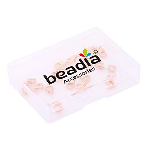 BEADIA 18K Gold Plated Lobster Clasps Non Tarnish 10mm 20pcs for Jewelry Making Findings - color: Lobster Clasps Gold, size: 10mm