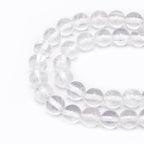 Bymitel 36 pcs Natural Genuine Real Round Loose Stone Beads Gemstone Spacers for Charm DIY Jewelry Making 15.5" per Strand 10mm (Clear Quartz Crystals, 10mm) - color: Clear Quartz Crystals, size: 10mm