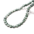 10mm Natural Green White Sodalite Stone Beads Heart Shape DIY Loose Gemstone Energy Healing Crystal Charms for Jewelry Making Handmade - color: Green White Sodalite