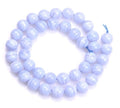 60pcs Adabele Natural Blue Lace Agate Healing Gemstone 6mm Round Loose Beads Gem Stone Spacer for DIY Craft Jewelry Making GE11-6 - color: Blue Lace Agate, size: 6mm (60pcs/1 Strand)