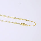 14K Gold Necklace Extender 925 Sterling Silver Necklace Bracelet Ankle Extenders Chain Extension for Jewelry Making（2 3 4 inch） - style: 14K Gold-Rectangle Tag
