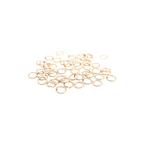 50pcs 14/20 Gold Filled Round Open Jump Rings 4.3MM OD, 3.0MM ID 22 Gauge by CRAFT WIRE - color: 22 Gauge, size: 4.3MM
