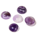 20pcs 6mm Natural Stone No Hole Amethyst Semicircle Smooth Cabochons Beads Healing Chakra Crystal for Jewelry Making Rings Earrings Necklace Bracelet DIY Crafts - color: Amethyst, size: 6mm