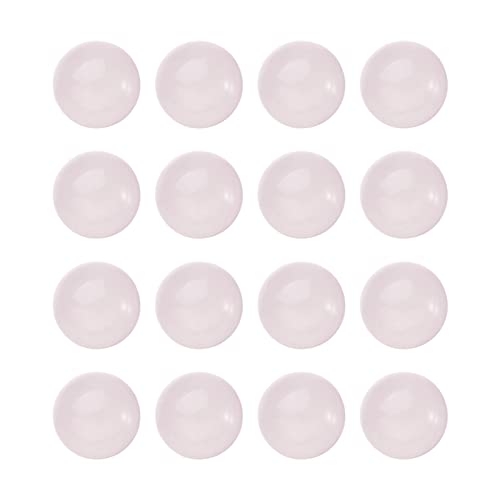 Crafans 50Pcs 6mm Half Round Gemstone Cabochons Natural Rose Quartz Flat Back Stone Cabochons Domes No Hole Healing Power Stone Chakra Crystal Beads for Jewelry Making - color: Rose Quartz, size: 6mm