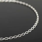 UMAOKANG 32.8 Feet Silver Jewelry Chain for Jewelry Making Silver Plated Brass Chain Roll Women Necklace Bracelet DIY Embossed Oval Cable Chain - color: Silver Embossed Oval