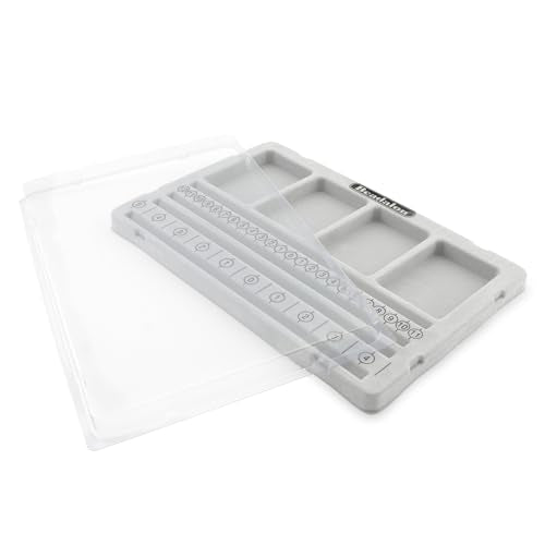 Beadalon Bracelet Bead Boards for Jewelry Making – Flocked, Anti-Roll Bead Tray with Cover – Ideal Jewelry Design Tool for Crafters, DIYers, Bracelet Making – Measurements in Inches & cm - style: Straight - 10 inch w/Cover