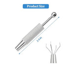 Piercing Ball Grabber,Tweezer Jewelry Bead Grabber Tweezers Holder Prong Holder Tool with 4 claws for soldering welding [short]