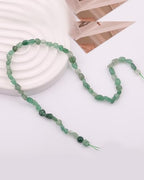 Natural Stone Beads 6-8mm Green Strawberry Quartz Oval Irregular Freeform Tumbled Loose Gemstone Beads for Jewelry Making 15 Inch Strand 50-55 Pcs - color: Green Strawberry-1 strand15”-approx. 55 beads