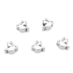 20pcs Cute Dove Bird Symbol of Peace Hope Large Hole Animal Loose Beads (4.5mm Hole) Antique Silver Metal Spacer for DIY Craft Jewelry Making MEC-A2 - size: Dove/Bird