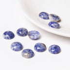 20pcs 4-12mm Blue Sodalite Semicircle Cabochons Beads for Jewelry Making - color: Blue Sodalite, size: 4mm