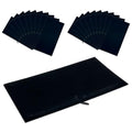 20-Pack Foam Cushion Flocked Jewelry Pads - Flat Full Size - Rings, Necklaces, Bracelets, Watches Presentation - Black by The Display Guys - color: Black, size: Insert - Flat Pad (20-Pack)