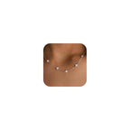 Mothers Day Gifts - Dainty Silver Gold Necklaces for Women Cute Station Choker Simulated Diamond Necklace Simple Layering CZ Necklace Trendy Jewelry Gifts - color: Silver, style: Flower