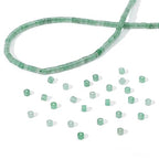 BEADIA Natural Green Aventurine Short Cylinder Beads 2x3mm 155pcs Tube Loose Semi Gemstone Beads for Jewelry Making Design - color: Green Aventurine