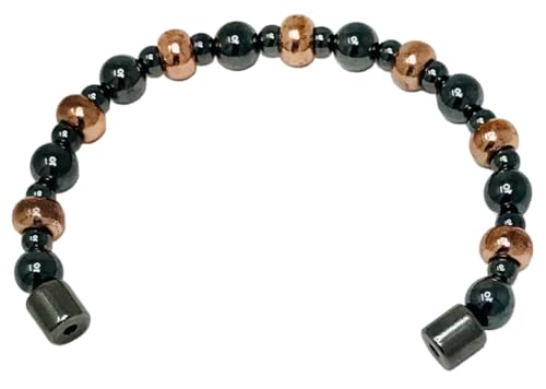 Copper and Magnetic Hematite Bracelet - size: 6.5 Inches