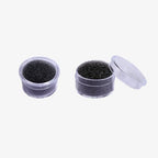 50 Gem Display Case Diamond Gemstone Storage Box, Small Round Plastic Containers Box Jewelry Organizer Container with Foam, Black Foam Gem Jars Showcase with 50 Gemstones Storage Jar