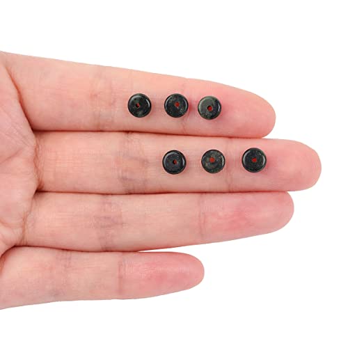 JOE FOREMAN 2x6mm Natural Green Canada Jadeite Jade Semi-Gemstone Heishi Disc Rondelle Spacer Beads for Jewelry Making Full 15" Strand Energy Stone Healing Power - color: Green Canada Jadeite Jade