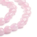 Fashewelry 98pcs Natural Rose Quartz Heart Beads Energy Healing Chakra Stone Loose Beads Polished Crystal Gemstone Spacer Beads for Earring Bracelet Necklace Jewelry Making, 7.2-9x8.3-8.7mm - color: Rose Quartz, 7.2-9x8.3-8.7mm