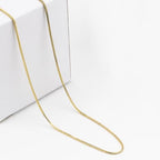 Box Chain Necklace for Women | 14K Gold-Plated 0.8mm Thin Box Chain Necklace | Women's Jewelry Gifts for Her - color: Length 30 Inches
