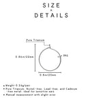 6pcs 20G Pure Titanium Earring Hoops DIY Beaded Earrings Findings Components for Jewelry Making 20mm, Hypoallergenic Beading Hoop Earring Making Kit - color: 6pcs 20mm Earrings hoop, size: 6PCS