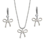 16-Pcs Crystal Jewelry Making Charms Silver Pendant Charm For Women Making Jewelry Crafts Rhinestone Charms - color: BowTie