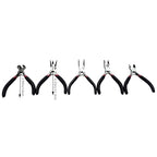5 Sets Jewelry Pliers Kit, Steel Jewelry Making Tools, for Bracelets, Earrings, Craft Projects, Black
