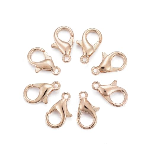 HDSupplies 50 Pieces - Lobster Clasps - KC Gold Tone (Light Gold) - 21x12mm w/ 2mm Hole - color: KC Gold Tone, size: 21x12mm