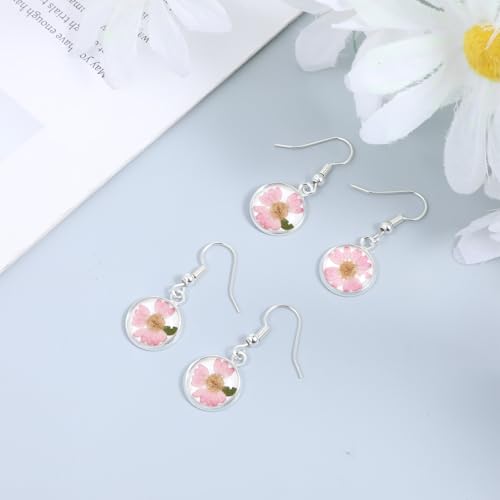 30 Pcs Cabochon Earrings Blanks Bezel Earrings Wire Hooks Blanks Silver Stainless Steel Jewelry Making Supplies Cabochon Settings Earring Making Accessories for Women DIY Earring Project
