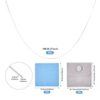 Elecrelive 925 Sterling Silver Box Chains 0.5mm Wide Thin Necklace Link Chains Permanent Jewelry for Men Women Necklace Bracelet DIY Making - color: Silver-Box Chain