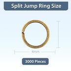 Small Metal Jump Rings for Jewelry Making by Mandala Crafts - color: Antique Brass, size: 4mm 5mm 6mm 7mm 8mm 10mm