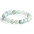 NLIEO Natural Gemstone Stretch Beaded Rings for Women Stackable Dainty Elastic Crystal Rings Jewelry - style: Burma Jade