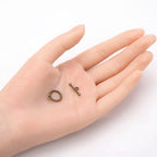 Adabele 20 Sets Corrugated Toggle Clasp 12.8mm (0.5 Inch) T-Bar Closure Tarnish Resistant Antique Bronze for Necklace Bracelet Craft Jewelry Making MC-AF55 - size: 12.8mm Corrugated Toggle