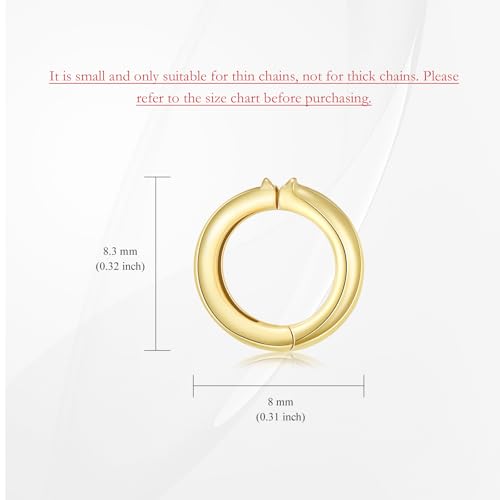 14K Gold Jewelry Clasp Necklace Extender Clasp Bracelet Extension Connector for DIY Necklace Bracelet Anklet Jewelry Making (Style 15) - size: Style 15-Yellow
