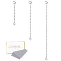 3 Pcs 925 Sterling Silver Necklace Extenders for Women Durable Strong Removable Necklace Bracelet Anklet Extension Jewelry Making Chains - color: 2 4 6 Inch, Silver