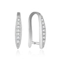 5pcs Adabele Authentic 925 Sterling Silver 12mm Pendant Clasp Pinch Bails Cubic Zirconia CZ Clip Tarnish Resistant for DIY Craft Jewelry Making SS205-3 - size: 12mm Pinch Bail with CZ