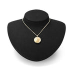 Microfiber Jewelry Bust Display Necklace Pendant Stand for Showcase (Black) - color: Black