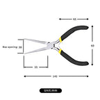 Mini Needle Nose Pliers for Jewelry Making 6 Inch Small Long Nose Pliers Long Tapered Jaw Non Serrated Precision Pliers Jewelry Making Tool for Wire Bending Small Object Gripping - size: Needle Nose