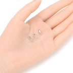 5pcs Adabele Authentic 925 Sterling Silver 11mm Pendant Clasp Folding Donut Bail Closed Loop Jumpring Tarnish Resistant for DIY Craft Jewelry Making SS71-3 - color: White Gold/Rhodium Plated Sterling Silver