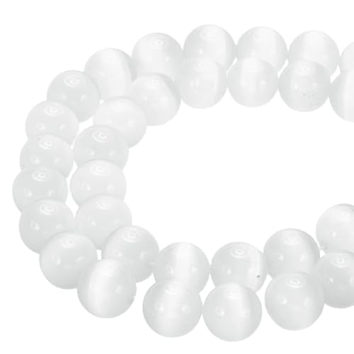 PATIKIL 12 mm Natural Clear Quartz Loose Beads, 2 Strands Crystal Round Stone Strand Beads Gemstone Loose Bead Spacer Beads for Jewelry Making DIY Necklace Bracelet, White - color: White, size: 12 mm