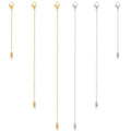 KOPOX 6 Pcs Gold and Silver Plated Necklace Extenders for Necklaces, 2", 4", 6" Delicate Necklace Extender Chain Set for Women Jewelry Making - color: Gold and Silver